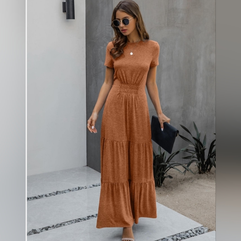 Shein Women Ruched Front Hem Dress